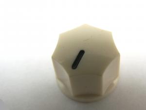 CREAM ABS 15MM 7 SIDED CONTROL POTENTIOMETER KNOB 5007-5